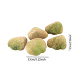 Maxbell 5Pcs Fake Rocks Diorama Faux Rocks for Yard Floral Arrangements Fairy Garden C