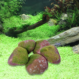 Maxbell 5Pcs Fake Rocks Diorama Faux Rocks for Yard Floral Arrangements Fairy Garden E