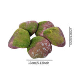 Maxbell 5Pcs Fake Rocks Diorama Faux Rocks for Yard Floral Arrangements Fairy Garden E