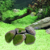 Maxbell 5Pcs Fake Rocks Diorama Faux Rocks for Yard Floral Arrangements Fairy Garden F