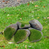 Maxbell 5Pcs Fake Rocks Diorama Faux Rocks for Yard Floral Arrangements Fairy Garden F