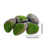 Maxbell 5Pcs Fake Rocks Diorama Faux Rocks for Yard Floral Arrangements Fairy Garden F