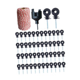 Maxbell Electric Fence Insulators Screw in Farms Animal 200M Electric Fence Poly Wire