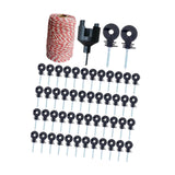 Maxbell Electric Fence Insulators Screw in Farms Animal 200M Electric Fence Poly Wire