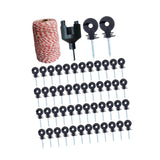 Maxbell Electric Fence Insulators Screw in Farms Animal 200M Electric Fence Poly Wire