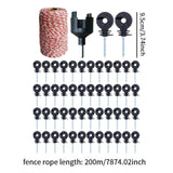 Maxbell Electric Fence Insulators Screw in Farms Animal 200M Electric Fence Poly Wire