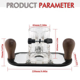 Maxbell Wood Router Base Adjustable Slotting Bracket for Furniture Opening Engraving Black