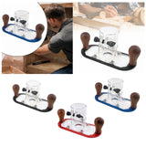 Maxbell Wood Router Base Adjustable Slotting Bracket for Furniture Opening Engraving Black