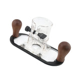 Maxbell Wood Router Base Adjustable Slotting Bracket for Furniture Opening Engraving Black