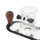 Maxbell Wood Router Base Adjustable Slotting Bracket for Furniture Opening Engraving Black