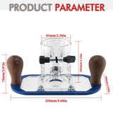 Maxbell Wood Router Base Adjustable Slotting Bracket for Furniture Opening Engraving Blue