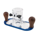 Maxbell Wood Router Base Adjustable Slotting Bracket for Furniture Opening Engraving Blue