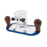 Maxbell Wood Router Base Adjustable Slotting Bracket for Furniture Opening Engraving Blue