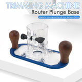 Maxbell Wood Router Base Adjustable Slotting Bracket for Furniture Opening Engraving Blue