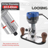 Maxbell Wood Router Base Adjustable Slotting Bracket for Furniture Opening Engraving Blue