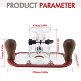 Maxbell Wood Router Base Adjustable Slotting Bracket for Furniture Opening Engraving Red