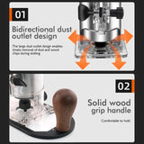 Maxbell Wood Router Base Adjustable Slotting Bracket for Furniture Opening Engraving Red