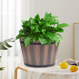 Maxbell Bucket Barrel Garden Planter Versatile Barrel Planter for House Desktop 6inch