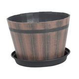 Maxbell Bucket Barrel Garden Planter Versatile Barrel Planter for House Desktop 6inch