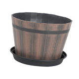 Maxbell Bucket Barrel Garden Planter Versatile Barrel Planter for House Desktop 6inch