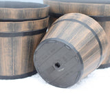 Maxbell Bucket Barrel Garden Planter Versatile Barrel Planter for House Desktop 10inch