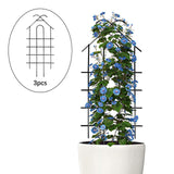 Maxbell 3 Pieces Plants Trellis Decorative Garden Trellis for Patio Balcony Backyard