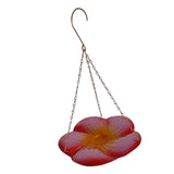Maxbell Bird Waterer Feeder Weatherproof Stable Feeding Dish for Outside Garden Tree Red Yellow