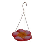 Maxbell Bird Waterer Feeder Weatherproof Stable Feeding Dish for Outside Garden Tree Red Yellow