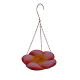 Maxbell Bird Waterer Feeder Weatherproof Stable Feeding Dish for Outside Garden Tree Red Yellow