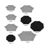 Maxbell Trampoline Shade Cover Reliable Backyard Trampoline Top Cover Sun Shelter 6ft for 6 Poles Gray