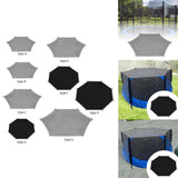 Maxbell Trampoline Shade Cover Reliable Backyard Trampoline Top Cover Sun Shelter 6ft for 6 Poles Gray