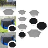 Maxbell Trampoline Shade Cover Reliable Backyard Trampoline Top Cover Sun Shelter 6ft for 6 Poles Gray