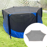 Maxbell Trampoline Shade Cover Reliable Backyard Trampoline Top Cover Sun Shelter 8ft for 6 Poles Gray