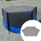 Maxbell Trampoline Shade Cover Reliable Backyard Trampoline Top Cover Sun Shelter 10ft for 6 Poles Gray