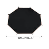 Maxbell Trampoline Shade Cover Reliable Backyard Trampoline Top Cover Sun Shelter 10ft for 8 Poles Black