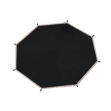 Maxbell Trampoline Shade Cover Reliable Backyard Trampoline Top Cover Sun Shelter 10ft for 8 Poles Black