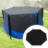 Maxbell Trampoline Shade Cover Reliable Backyard Trampoline Top Cover Sun Shelter 10ft for 8 Poles Black