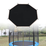 Maxbell Trampoline Shade Cover Reliable Backyard Trampoline Top Cover Sun Shelter 12ft for 8 Poles Black