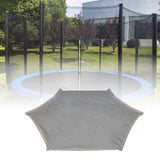 Maxbell Trampoline Shade Cover Reliable Backyard Trampoline Top Cover Sun Shelter 14ft for 6 Poles Gray