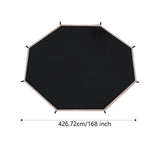 Maxbell Trampoline Shade Cover Reliable Backyard Trampoline Top Cover Sun Shelter 14ft for 8 Poles Black