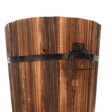 Maxbell Wooden Bucket Barrel Planter for Plants with Ergonomic Handles Patio Planter L Style A