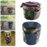 Maxbell Portable Garden Stool Gardening Seat for Fishing Outdoor Activities Backyard Red