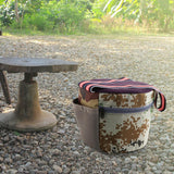 Maxbell Portable Garden Stool Gardening Seat for Fishing Outdoor Activities Backyard Red