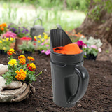 Maxbell Hand Spreader Shaker Adjustable Dial Salt Spreader for Backyard Turf Outdoor