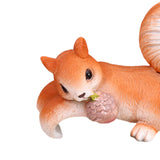 Maxbell 2 Pieces Squirrel Figurines Cute Animal Figurine for Outdoor Backyard Indoor
