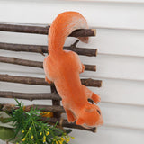 Maxbell 2 Pieces Squirrel Figurines Cute Animal Figurine for Outdoor Backyard Indoor