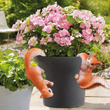 Maxbell 2 Pieces Squirrel Figurines Cute Animal Figurine for Outdoor Backyard Indoor