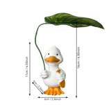 Maxbell Duck Statue Wedding Gift Decorative Tabletop Ornament for Patio Table Office white