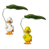 Maxbell Duck Statue Wedding Gift Decorative Tabletop Ornament for Patio Table Office white