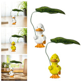 Maxbell Duck Statue Wedding Gift Decorative Tabletop Ornament for Patio Table Office white